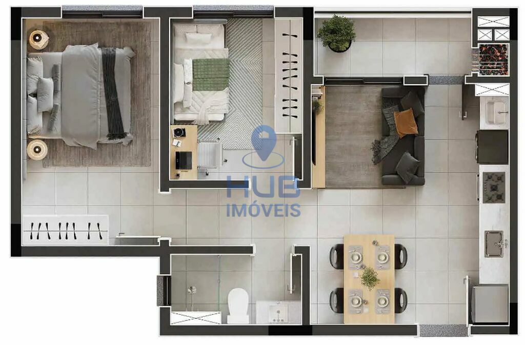 Kitnet-Studio, 33 m² - Foto 3