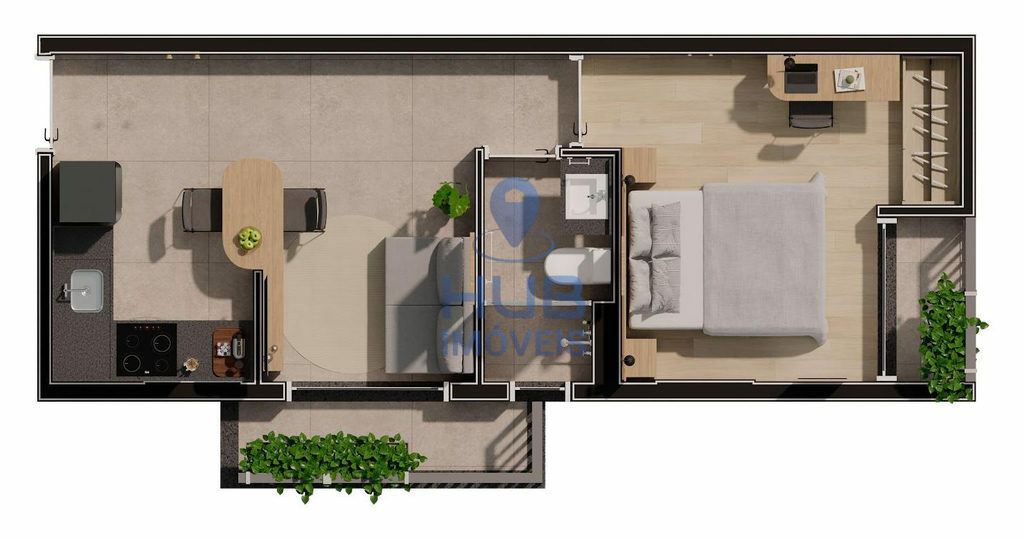 Apartamento, 1 quarto, 34 m² - Foto 6