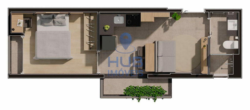 Apartamento, 1 quarto, 34 m² - Foto 5