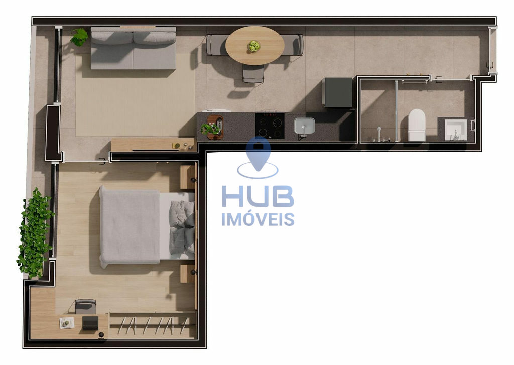 Apartamento, 1 quarto, 34 m² - Foto 8