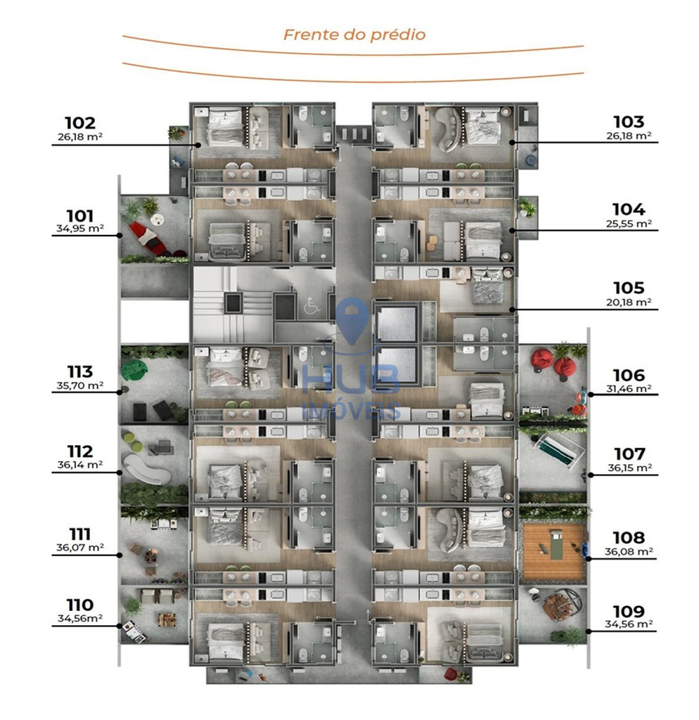 Apartamento, 1 quarto, 37 m² - Foto 1