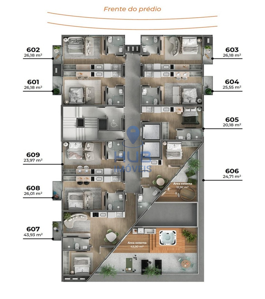 Kitnet-Studio, 24 m² - Foto 3
