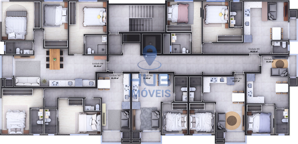 Apartamento, 1 quarto, 33 m² - Foto 2