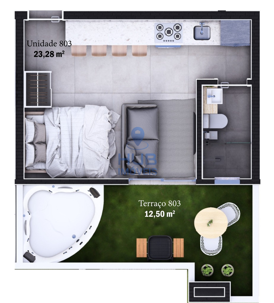 Apartamento, 1 quarto, 33 m² - Foto 10