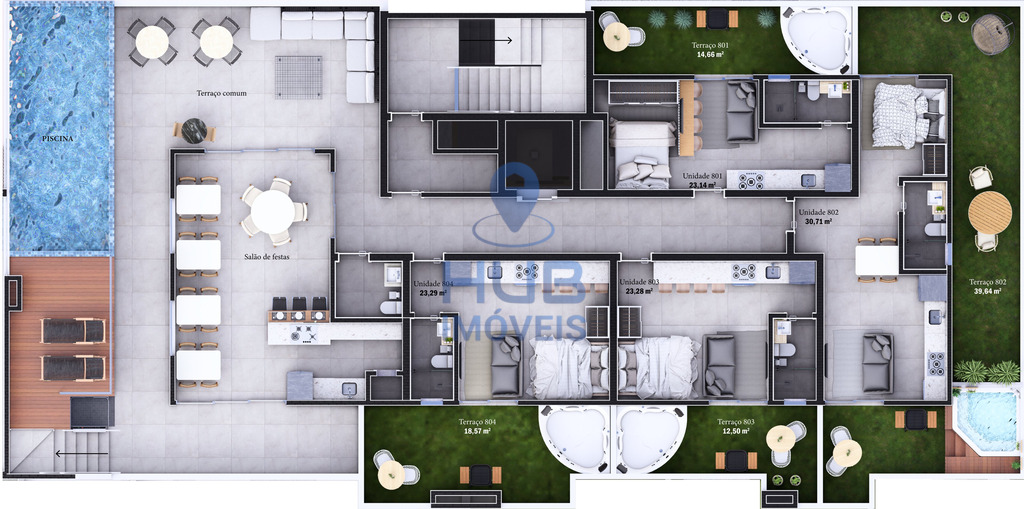 Apartamento, 1 quarto, 33 m² - Foto 3