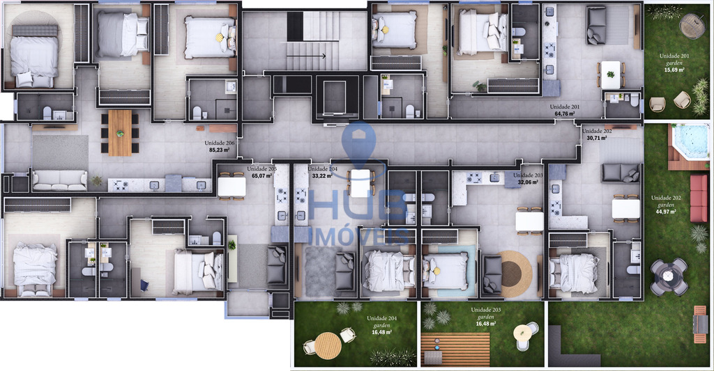 Apartamento, 2 quartos, 67 m² - Foto 1