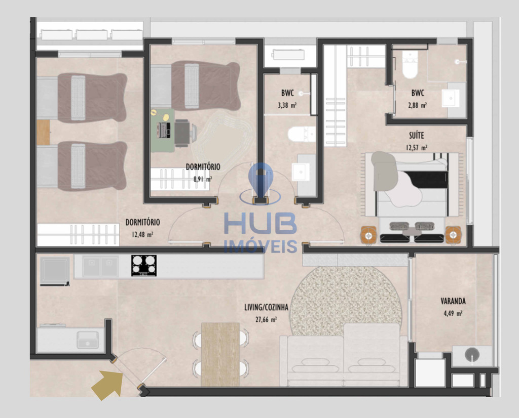 Apartamento, 3 quartos, 126 m² - Foto 23