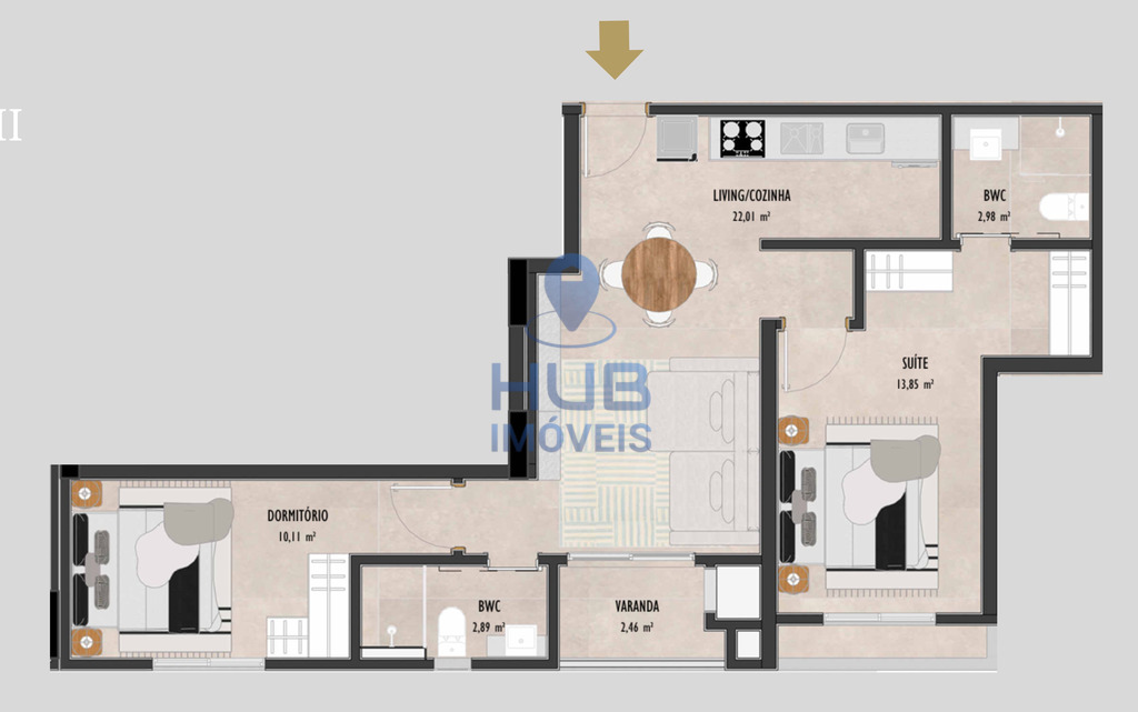 Loft, 62 m² - Foto 14