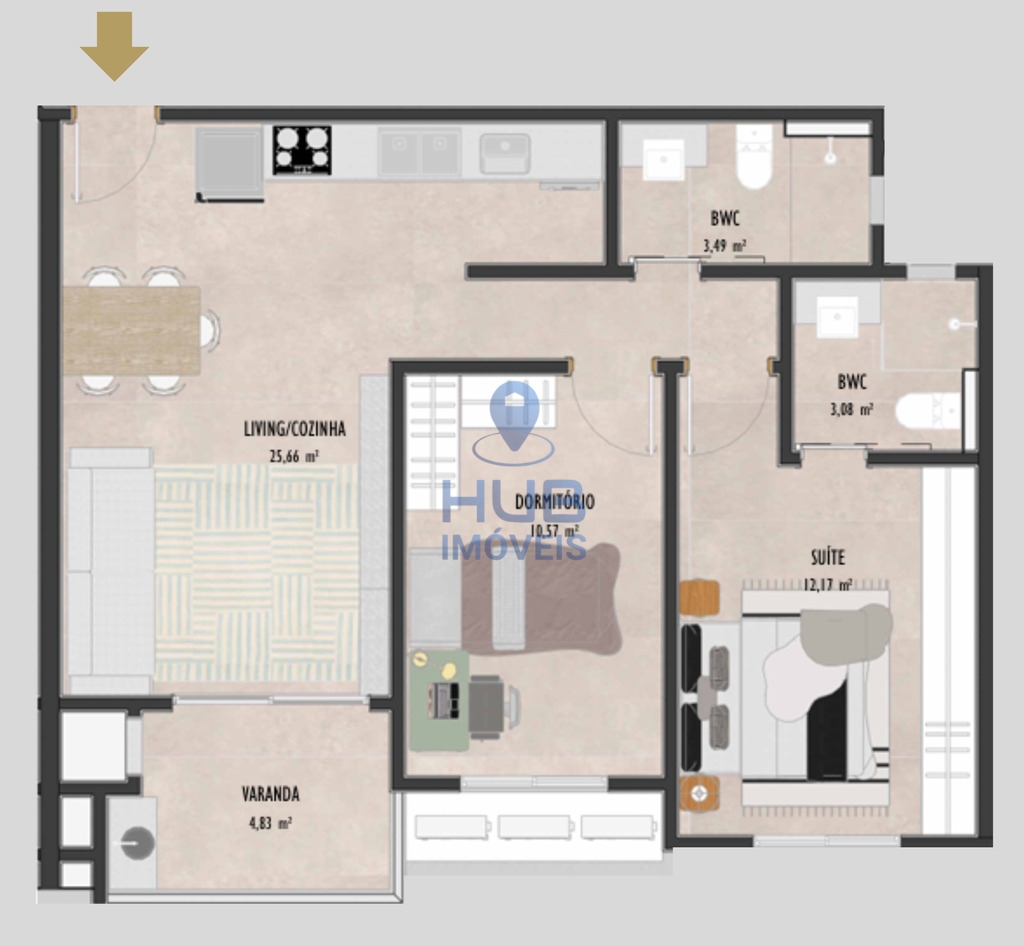 Loft, 62 m² - Foto 16
