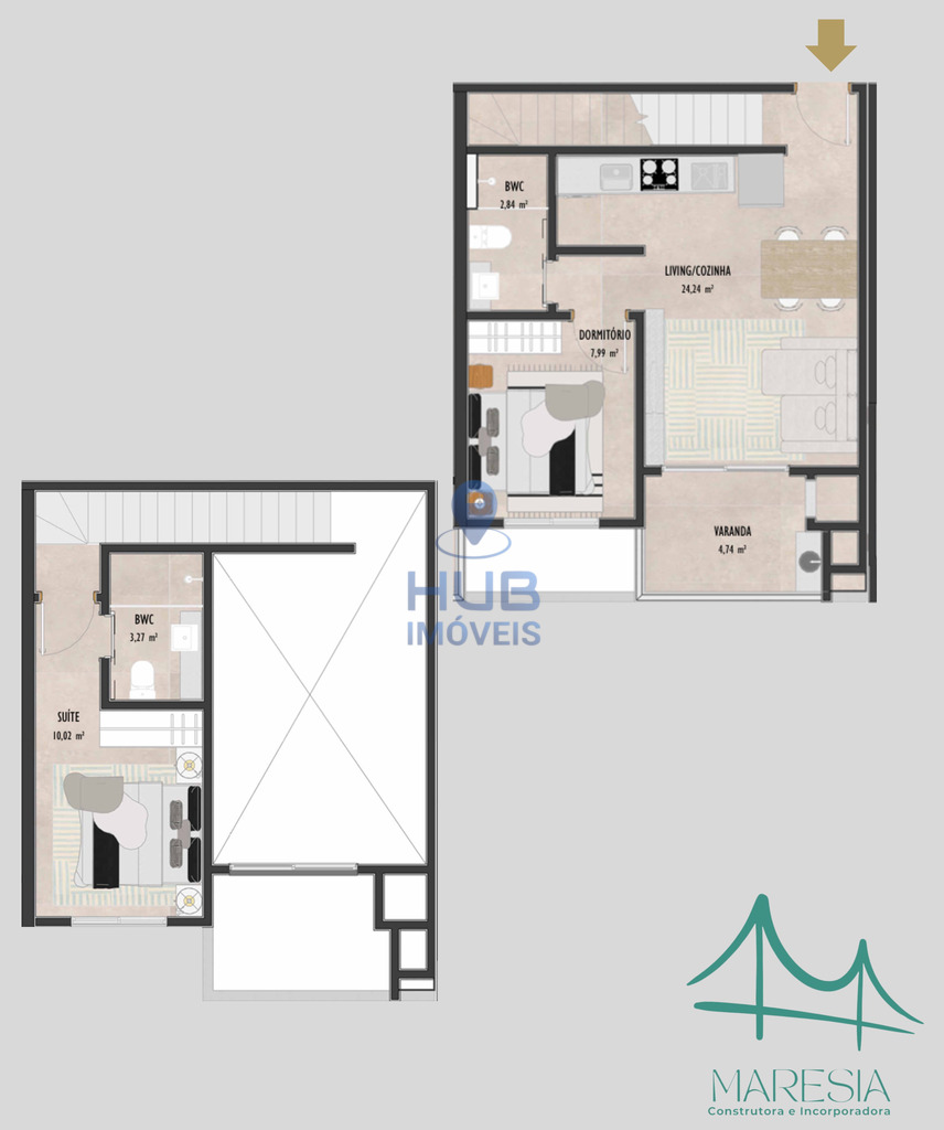Loft, 62 m² - Foto 9