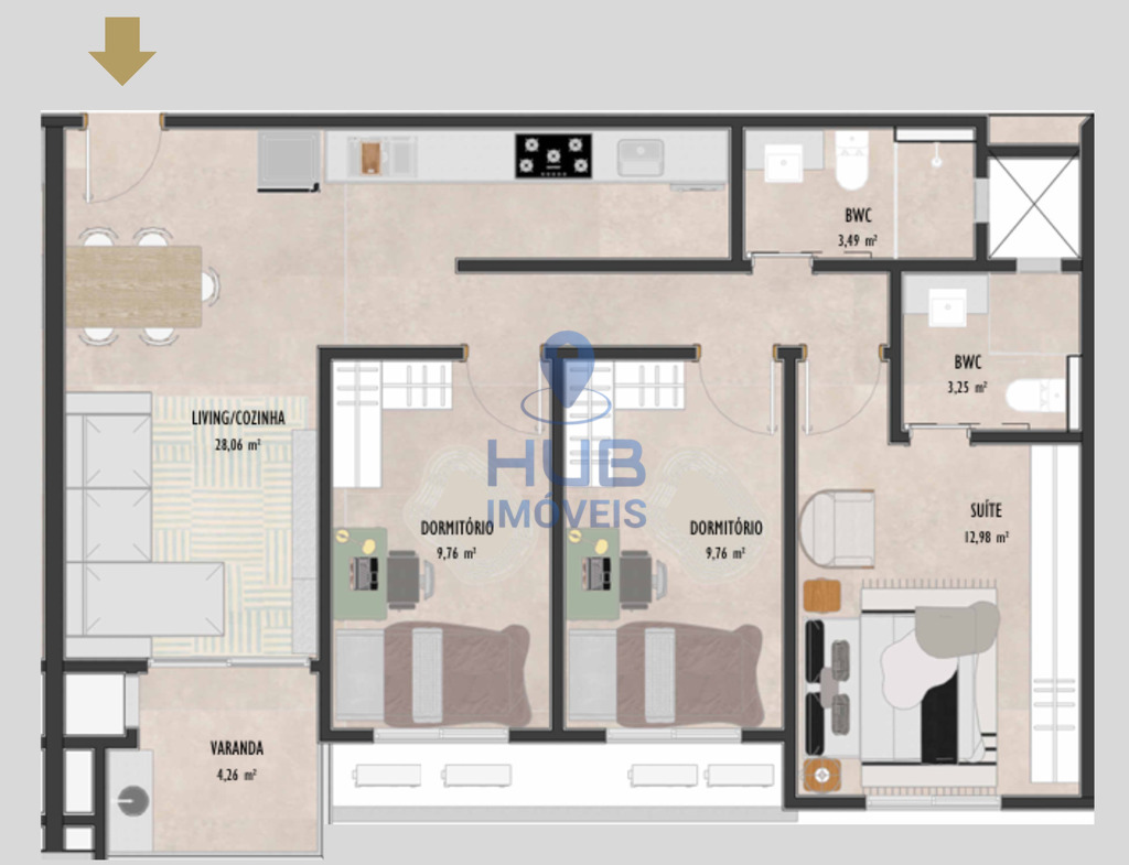 Loft, 62 m² - Foto 22