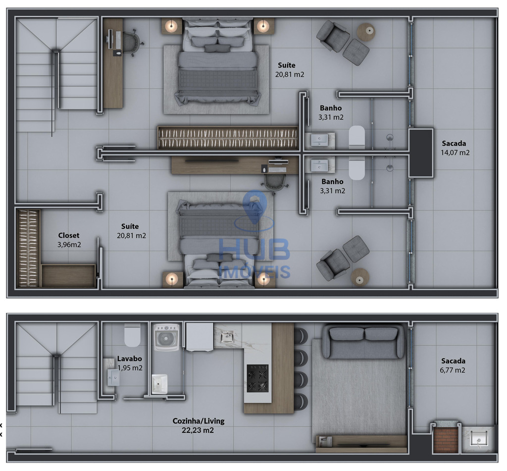 Apartamento, 2 quartos, 81 m² - Foto 22