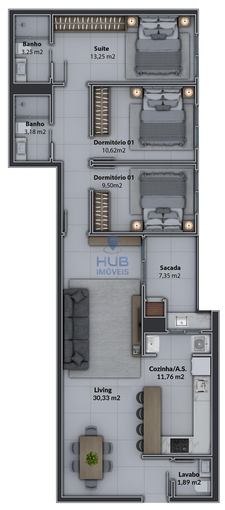 Apartamento, 2 quartos, 81 m² - Foto 20