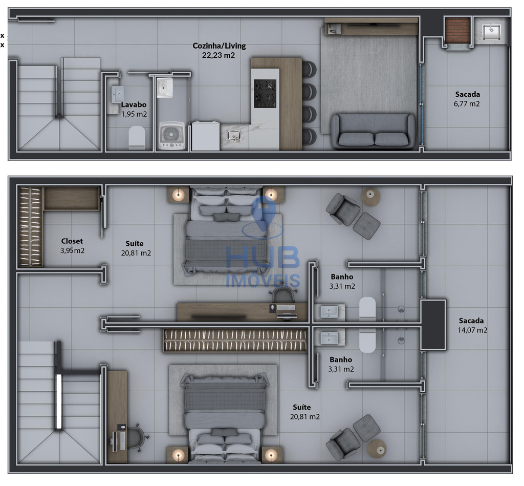 Apartamento, 2 quartos, 81 m² - Foto 21