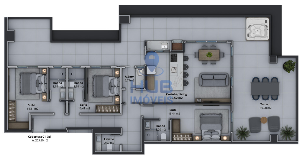Apartamento, 2 quartos, 81 m² - Foto 31