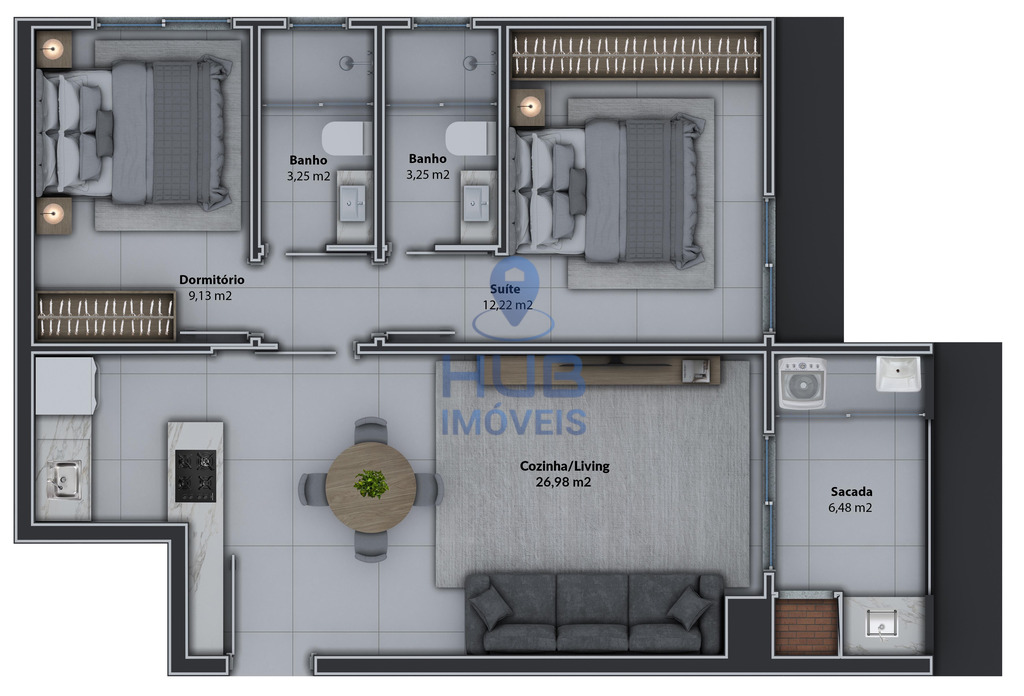 Apartamento, 2 quartos, 81 m² - Foto 10