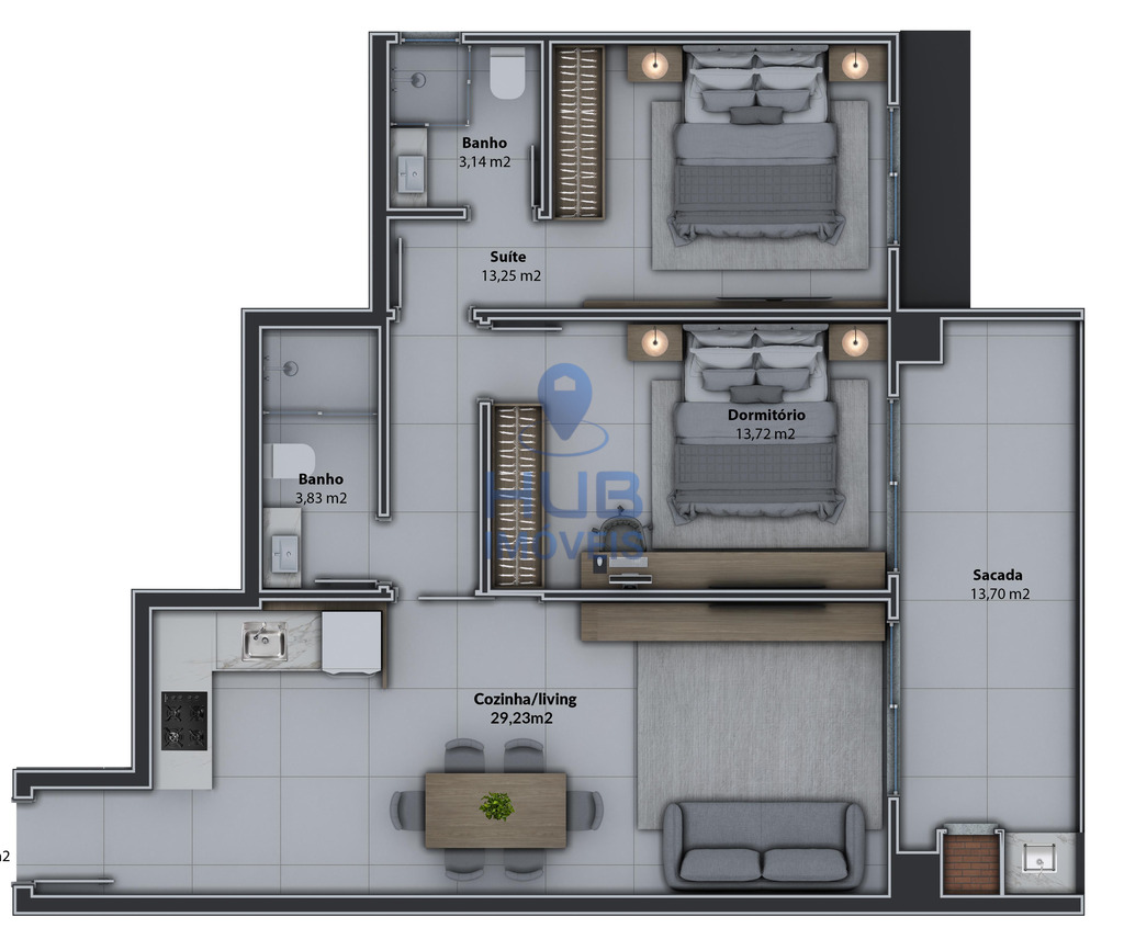 Apartamento, 2 quartos, 81 m² - Foto 13