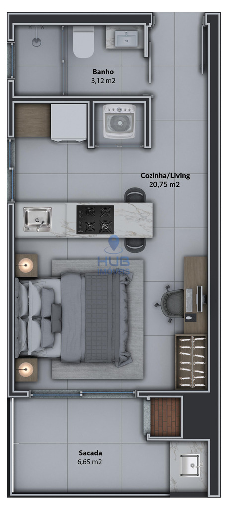 Apartamento, 2 quartos, 81 m² - Foto 2
