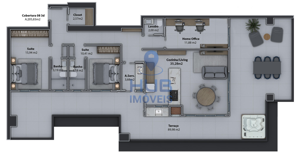 Apartamento, 2 quartos, 81 m² - Foto 32