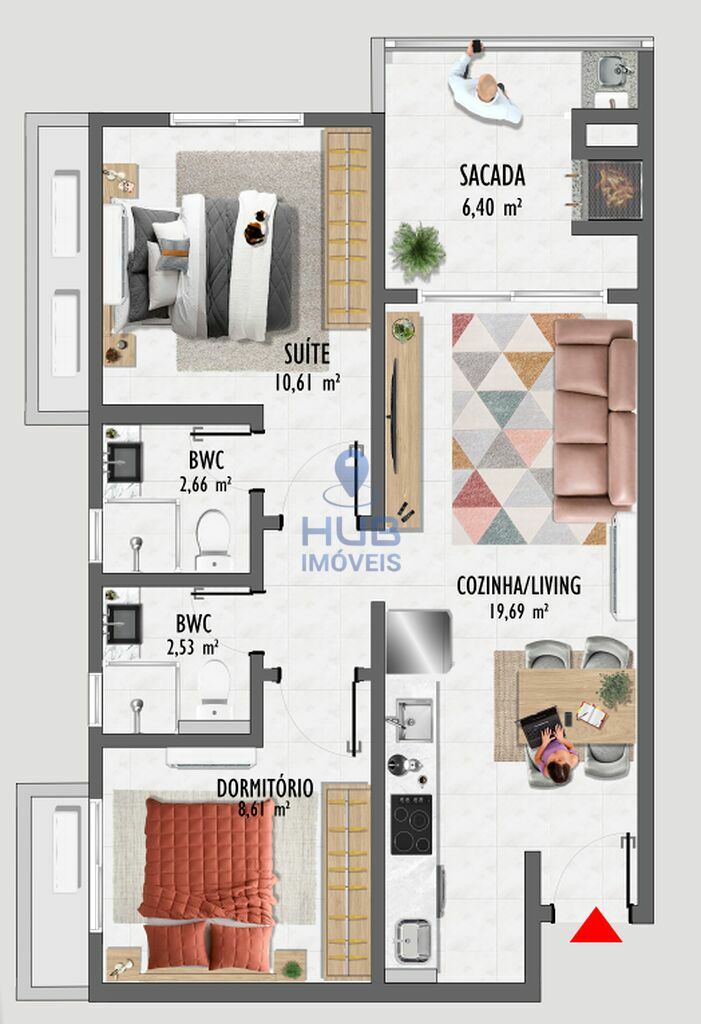 Apartamento, 2 quartos, 67 m² - Foto 4