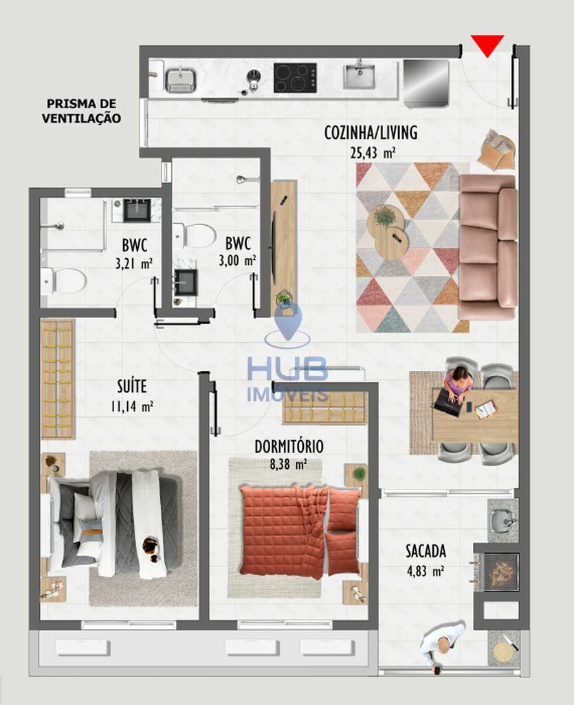 Apartamento, 2 quartos, 67 m² - Foto 10