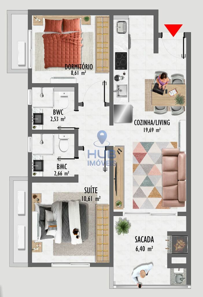Apartamento, 2 quartos, 67 m² - Foto 5