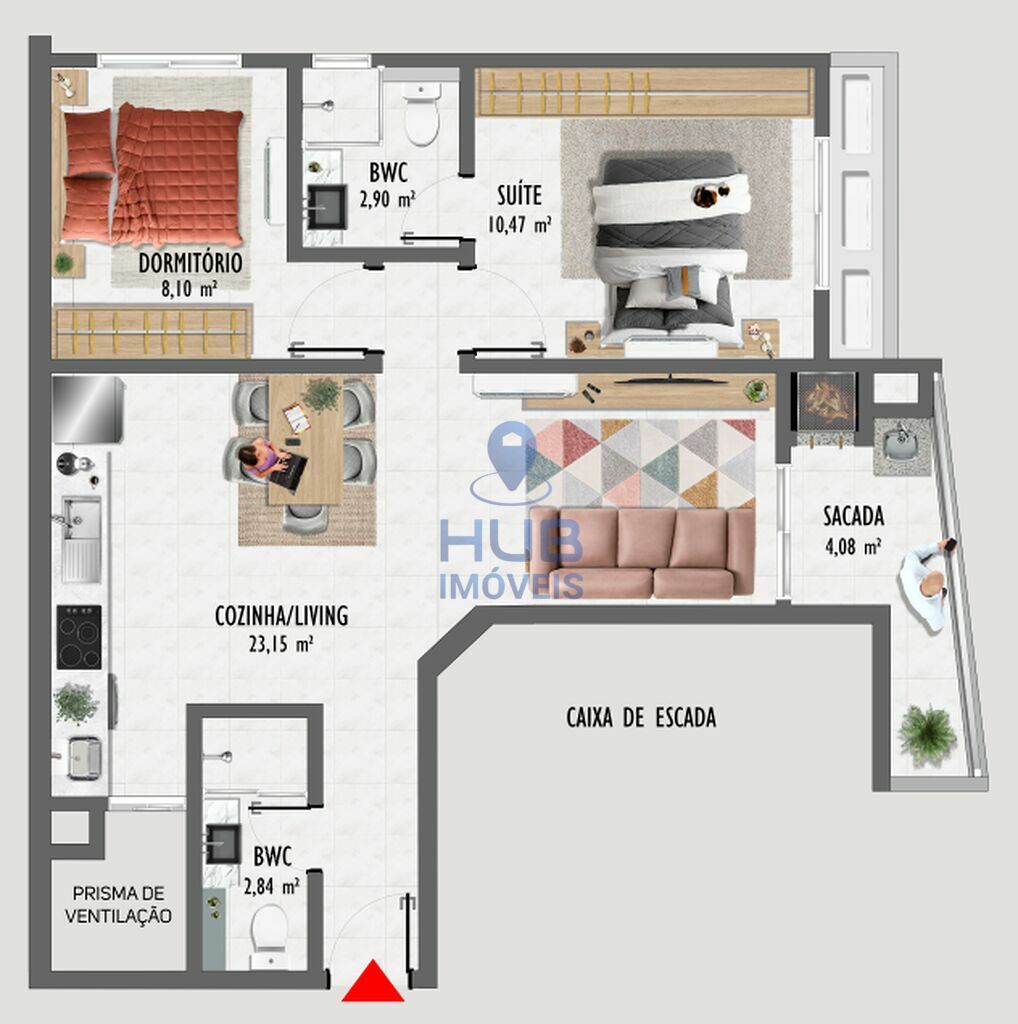 Apartamento, 2 quartos, 67 m² - Foto 7