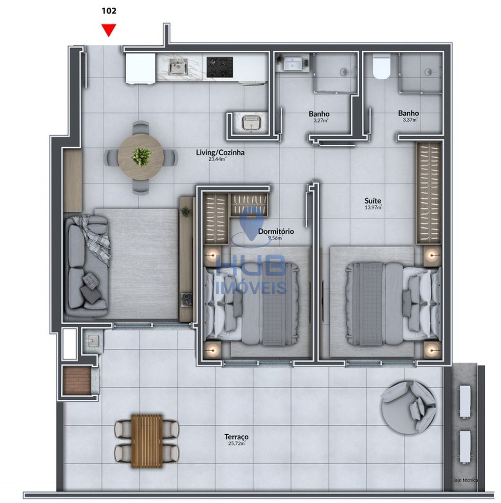 Apartamento, 2 quartos, 63 m² - Foto 13