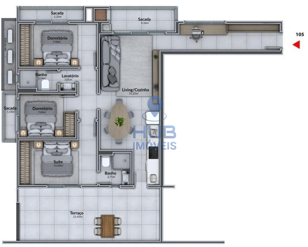 Apartamento, 2 quartos, 63 m² - Foto 18