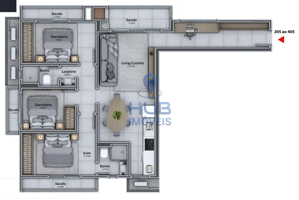 Apartamento, 2 quartos, 63 m² - Foto 15