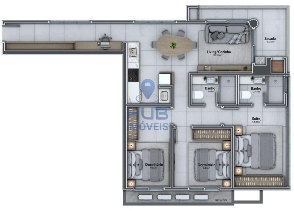 Apartamento, 2 quartos, 63 m² - Foto 14