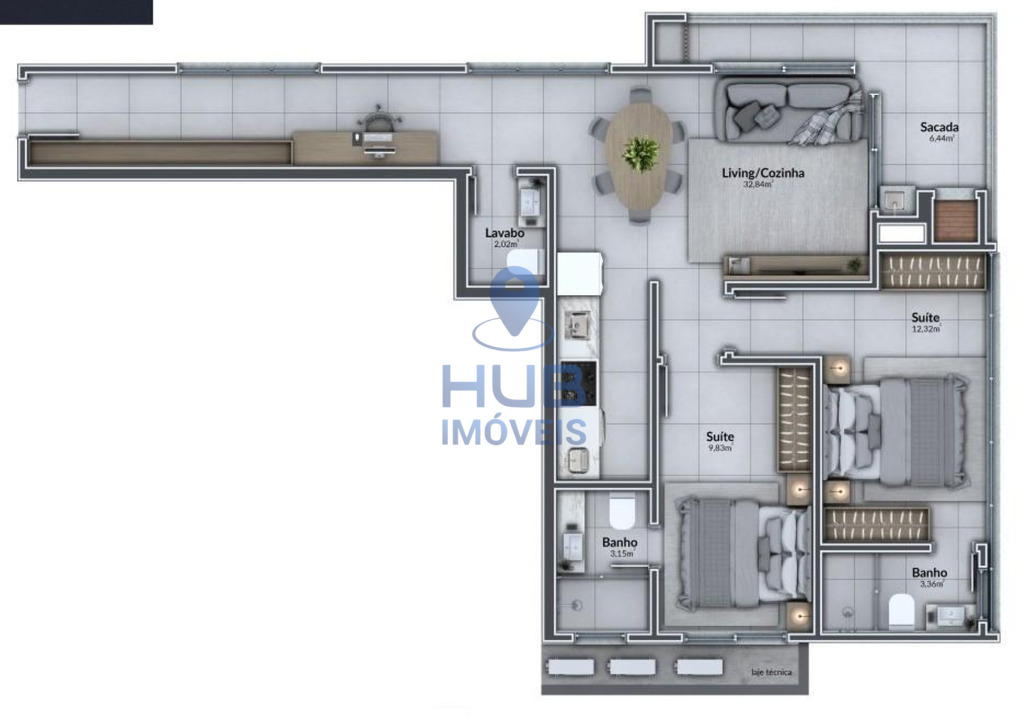 Apartamento, 2 quartos, 63 m² - Foto 10