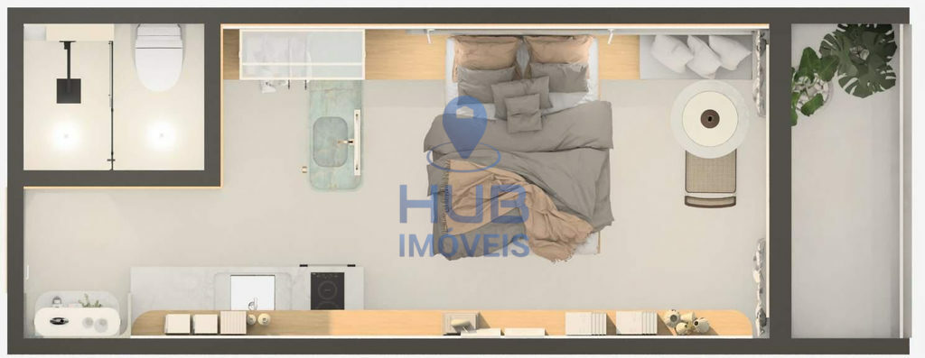 Apartamento, 1 quarto, 51 m² - Foto 1