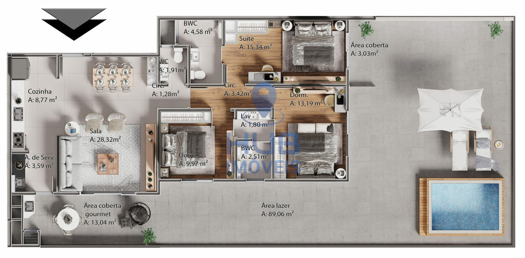 Apartamento, 2 quartos, 99 m² - Foto 11