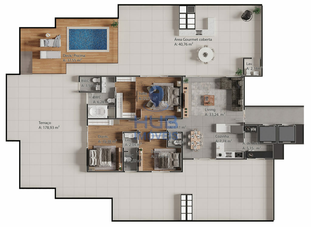 Apartamento, 3 quartos, 363 m² - Foto 14