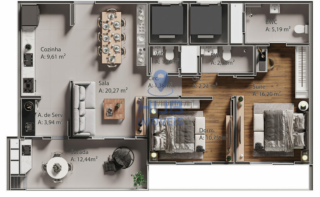 Apartamento, 3 quartos, 257 m² - Foto 5
