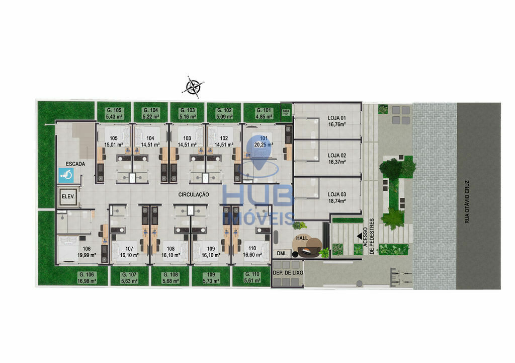 Apartamento, 1 quarto, 19 m² - Foto 4