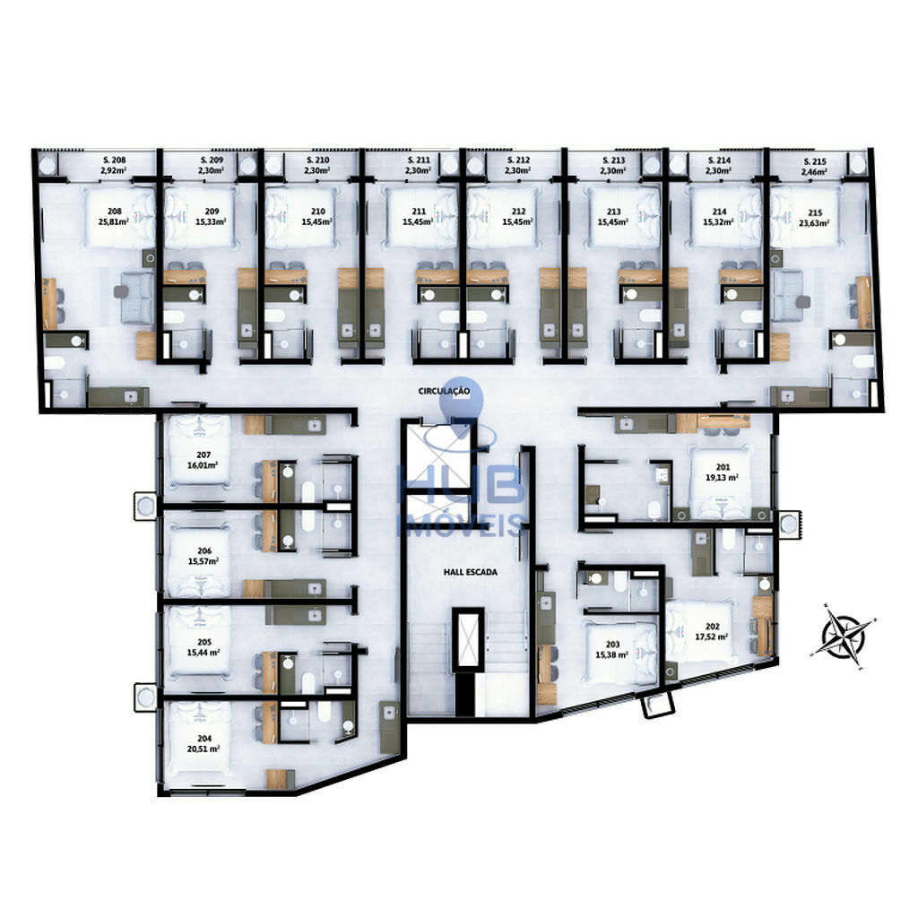Kitnet-Studio, 18 m² - Foto 2