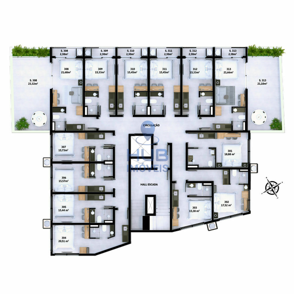 Kitnet-Studio, 18 m² - Foto 3