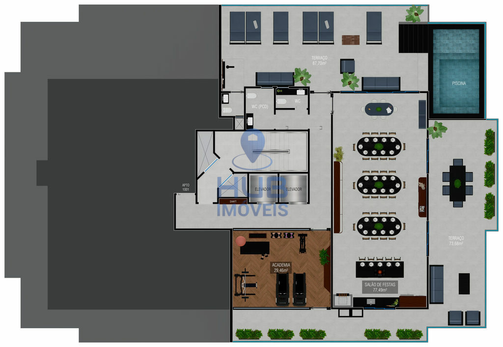 Apartamento, 2 quartos, 87 m² - Foto 1