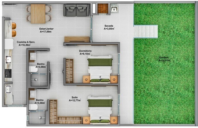Apartamento, 3 quartos, 78 m² - Foto 11