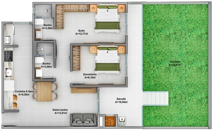 Apartamento, 3 quartos, 78 m² - Foto 13