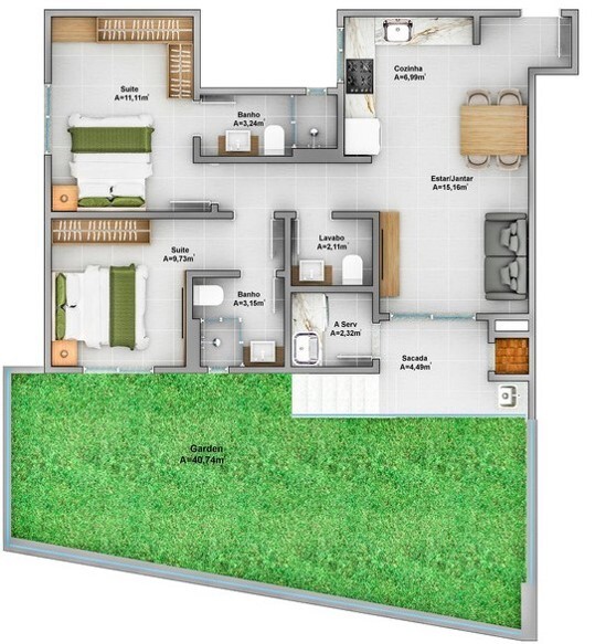 Apartamento, 3 quartos, 78 m² - Foto 18