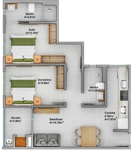 Apartamento, 3 quartos, 78 m² - Foto 21