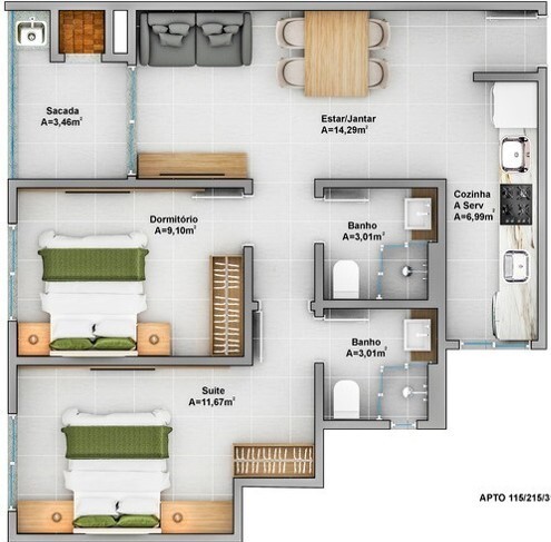 Apartamento, 3 quartos, 78 m² - Foto 22
