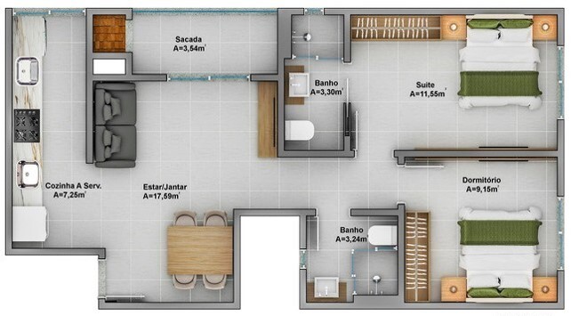 Apartamento, 3 quartos, 78 m² - Foto 23