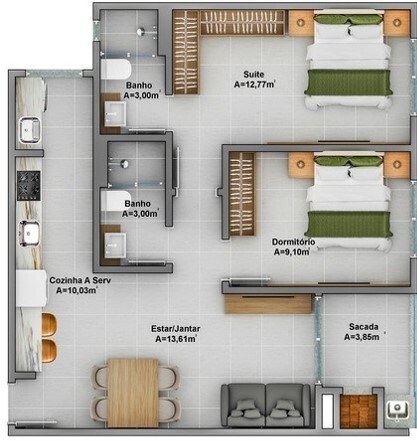 Apartamento, 3 quartos, 78 m² - Foto 25