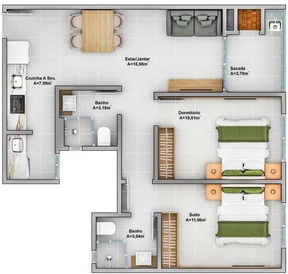 Apartamento, 3 quartos, 78 m² - Foto 28