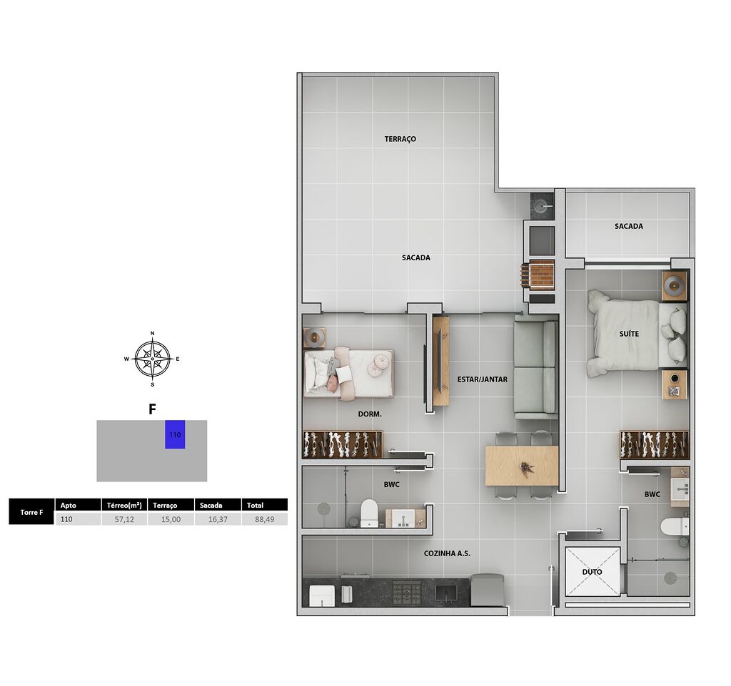 Apartamento, 2 quartos, 103 m² - Foto 49