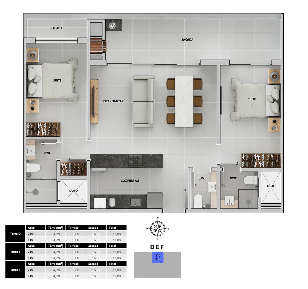 Apartamento, 3 quartos, 119 m² - Foto 29